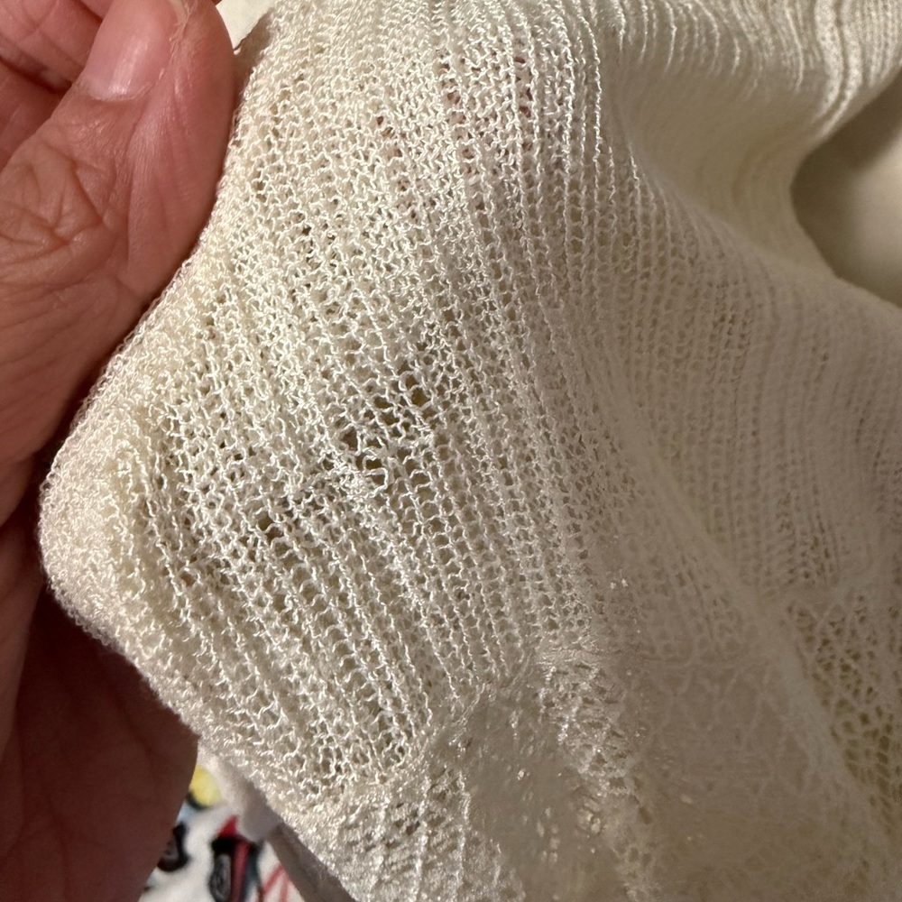Free People Cream Ribbed Cardigan - Picture 8 of 8
